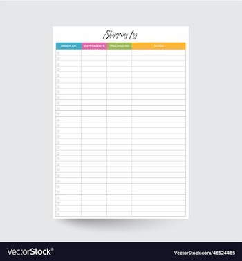 shipping log