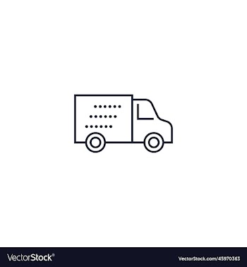 shipping van creative icon from delivery icons