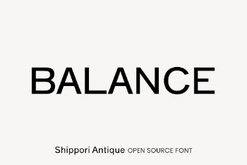 Shippori Antique open source font | Free Font Add-on - rawpixel