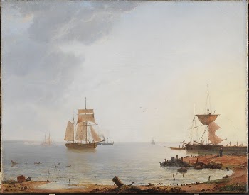 Ships on the coast of Zealand.Morning | Free Photo - rawpixel