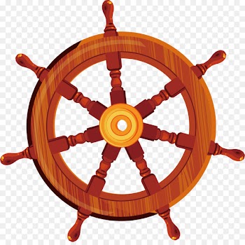 Ships wheel Car Boat Anchor - Sailor compass vector 