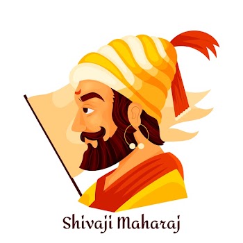Shivaji maharaj illustration Free Vector