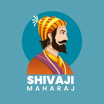 Shivaji maharaj illustration Free Vector