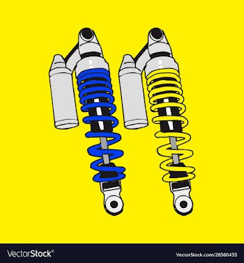 Shock absorber vector image