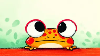 Shocked Cartoon Frog Shocked Cartoon Frog