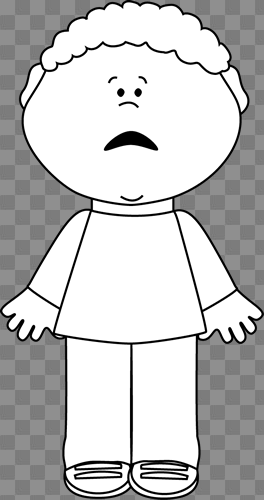 Shocked Young Boy Black And White Clipart & Clip Art Images #14616 ...