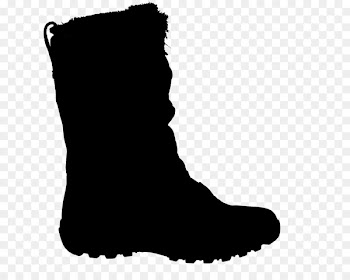 Shoe Boot Walking Clip art Black M -  