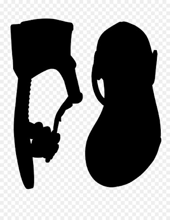 Shoe Clip art Silhouette H&M Black M -  