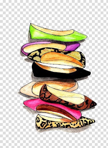 Shoe Fashion illustration Drawing Illustration, Painted Shoes transparent background PNG clipart