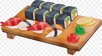 Shoe, Mitsui Cuisine M, Table, Sushi, Food PNG