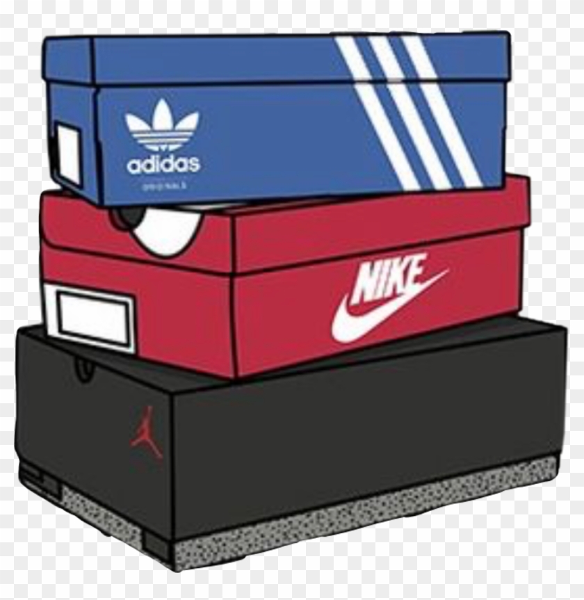 Shoe Shoes Shoeboxes Nike Adidas Jordans Boxes Box - Cartoon Nike Shoe Box