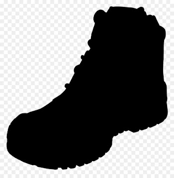 Shoe Walking Joint Font Silhouette -  