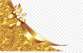 Shoelace knot Gold Wallpaper - Golden Bow 