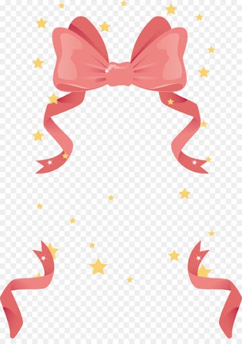 Shoelace knot Pink Ribbon - Pink bowknot ribbon 