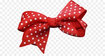 Shoelace knot Red Bow tie Polka dot - White dot red bow 