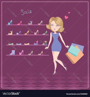  					Shoes sale vector image														
