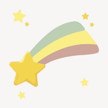Shooting star collage element, cute | Free Vector Illustration - rawpixel