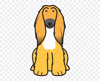 Shop Buy Dog Caricature Download Dog Breed Cartoon - Afghan Hound Dog Cartoon Tote Bag, Adult Unisex, Natural