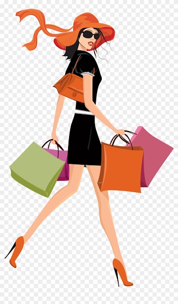 Shop Caracol Silver - Shopping Girl Transparent Background