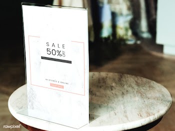 Shop discount label | Free stock psd mockup - 555865