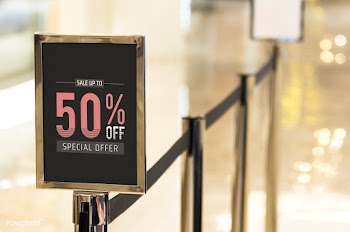 Shop discount signage | Free stock psd mockup - 555906