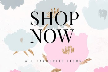 Shop now text promotion floral background vector