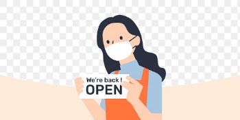Shop open after lockdown png transparent background