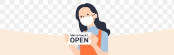 Shop open after lockdown png transparent background
