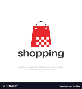 shop pixel and shopping logo designshop logo