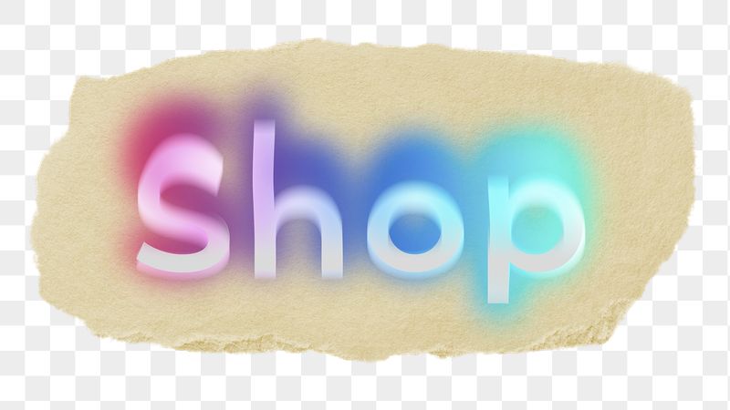 Shop png ripped paper word | Free PNG - rawpixel