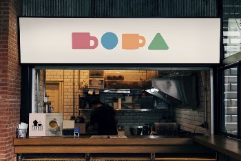 Shop sign mockup, cafe psd | Free PSD Mockup - rawpixel