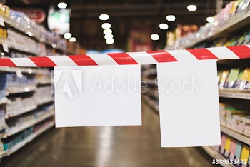 Shop temporarily closed sign during coronavirus pandemic