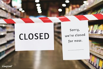 Shop temporarily closed sign mockup during coronavirus pandemic | Free  psd mockup - 2296922