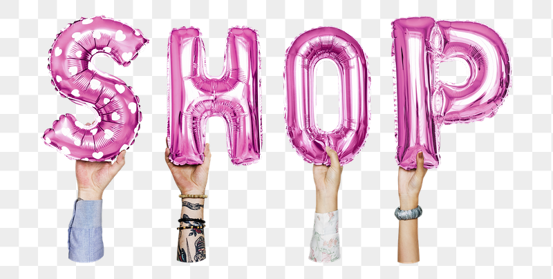 Shop word png, hands holding | Free PNG - rawpixel