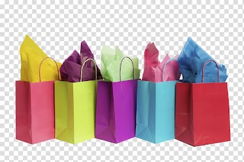 Shopping bag Gift Paper, Color shopping bag transparent background PNG clipart