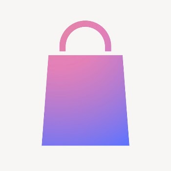 Shopping bag icon, gradient design | Free Icons - rawpixel