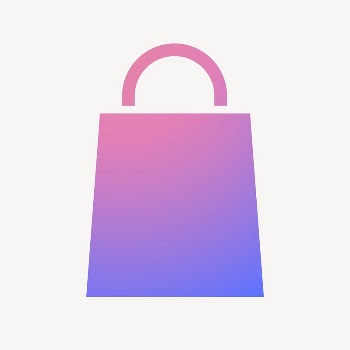 Shopping bag icon, gradient design | Free Icons - rawpixel