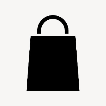 Shopping bag icon, simple flat | Free Icons - rawpixel
