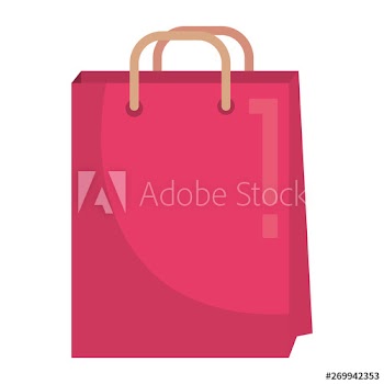 shopping bag paper commercial icon