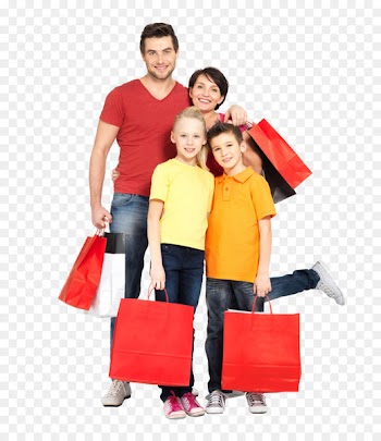 Shopping Bags & Trolleys Family Stock photography - shopping 