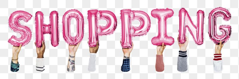 Shopping balloon png word sticker, | Free PNG - rawpixel