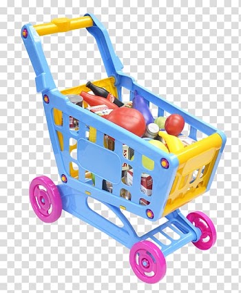 Shopping cart, Color cute Shopping Cart transparent background PNG clipart