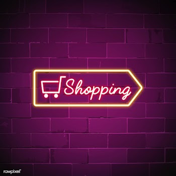 Shopping cart neon sign vector | Free stock vector - 537641