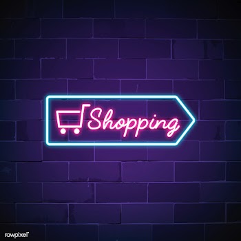 Shopping cart neon sign vector | Free stock vector - 537684