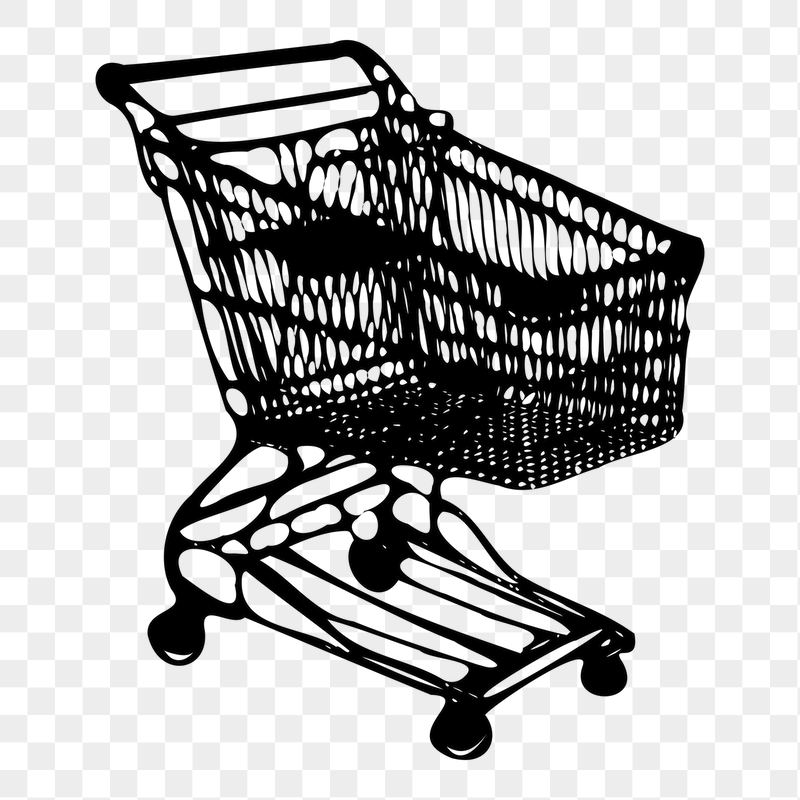 Shopping cart png sticker illustration, | Free PNG - rawpixel