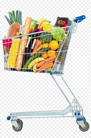 Shopping cart Supermarket Grocery store - Shopping cart full of stuff 