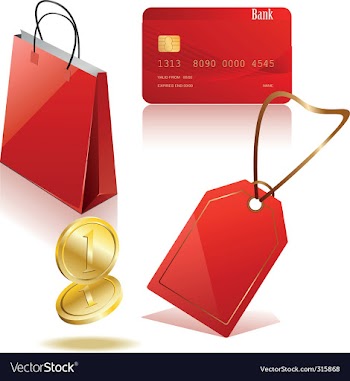 Shopping icons vector image