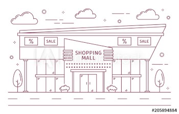 Shopping mall building