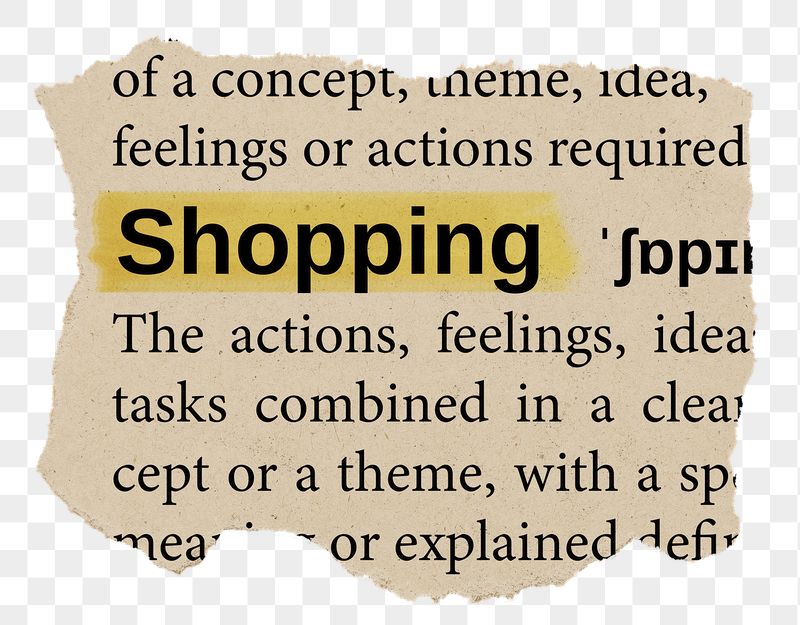 Shopping png word sticker, torn | Free PNG - rawpixel