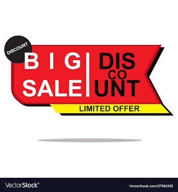 Shopping sales countdown promotional vector image